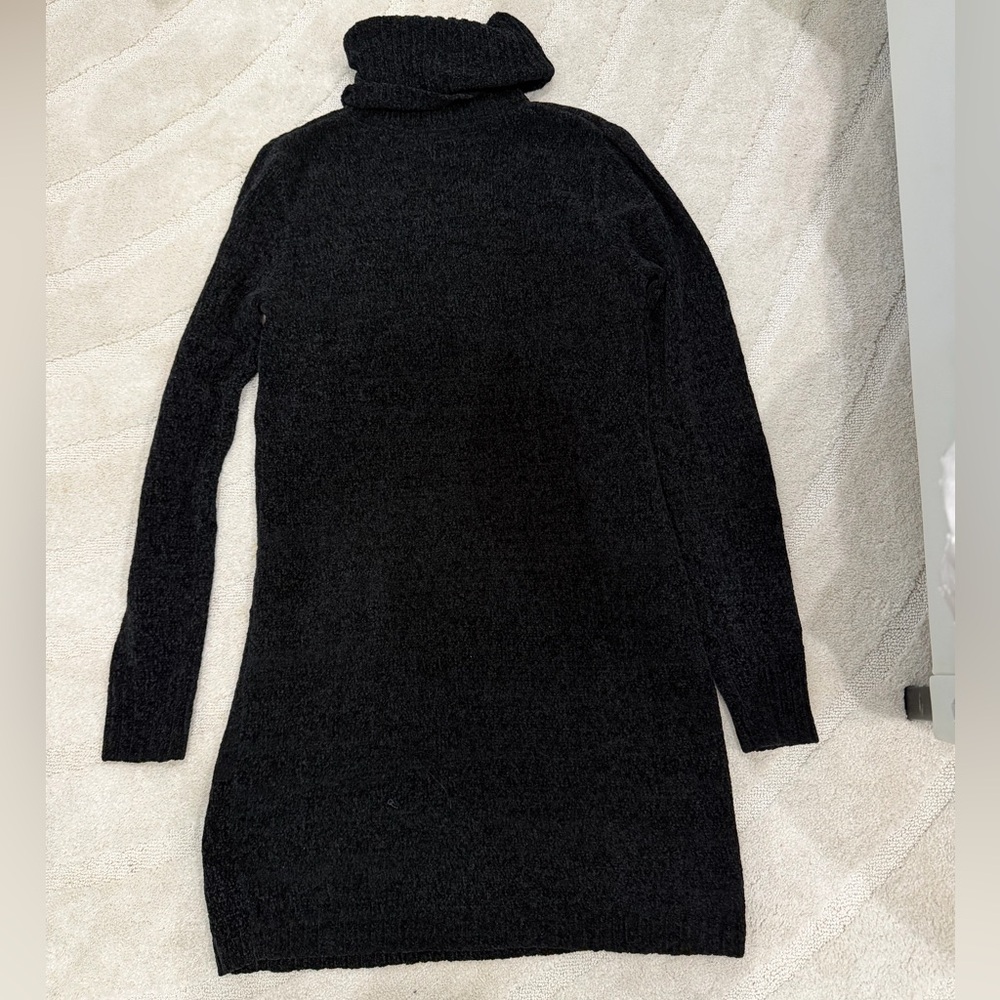 Lovers + Friends Black Turtleneck Sweater Dress